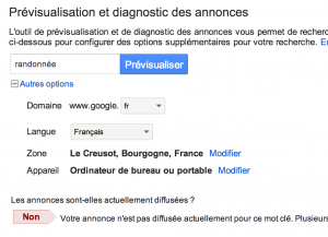 Outil de Prévisualisation et diagnostic des annonces